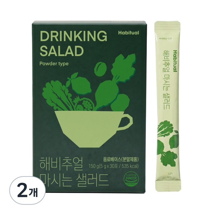 와이즐리 마시는 샐러드(63가지 야채 과일) 30포, 2개, 150g