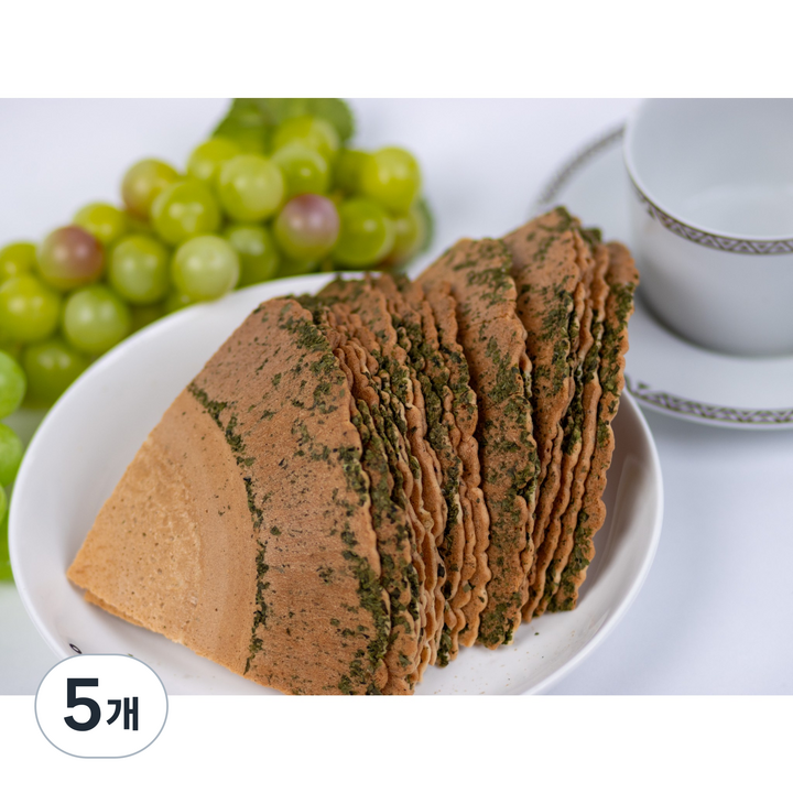 [입안 가득 고소함] 20년전통 뻥튀기곡물나라 부채전병 전통 전병 과자 부채형 웰빙 간식, 5개, 180g