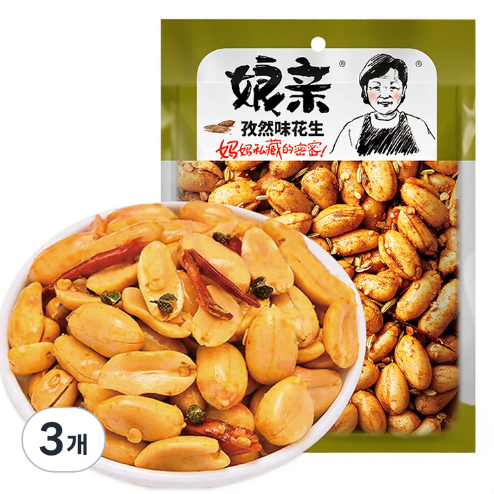 마라땅콩 즈란맛, 3개, 150g