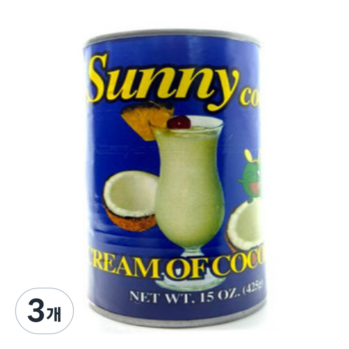 써니코코 코코넛 크림, 425g, 3개