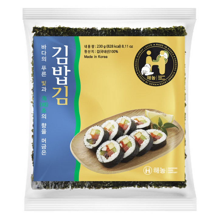 해농 김밥김 골드, 230g, 20개
