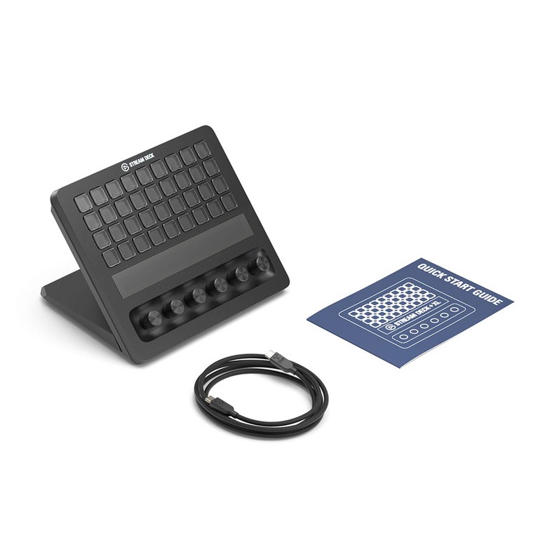 Stream Deck + XL 구성품: 본체, USB-C 케이블, 설명서