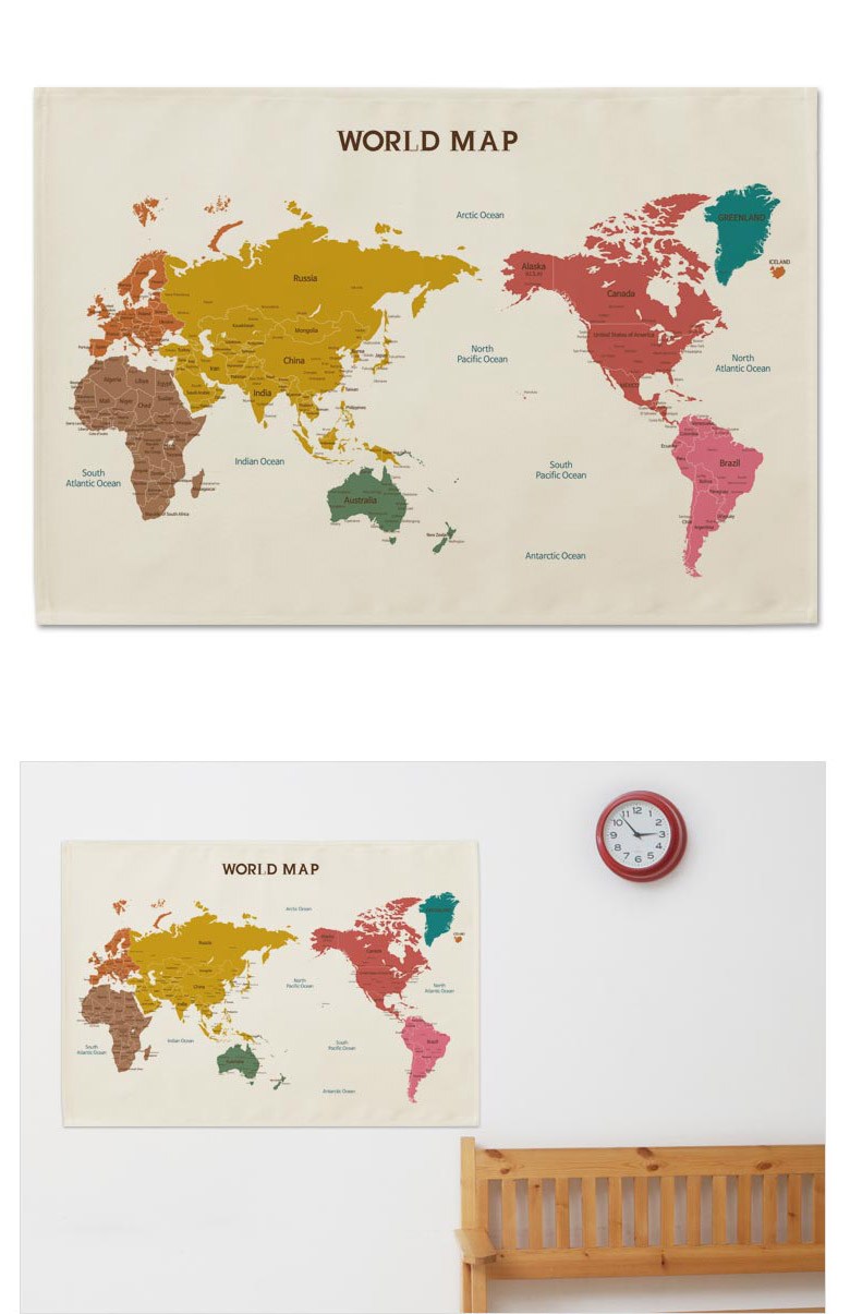 世界地圖M號- 圖畫| 酷澎