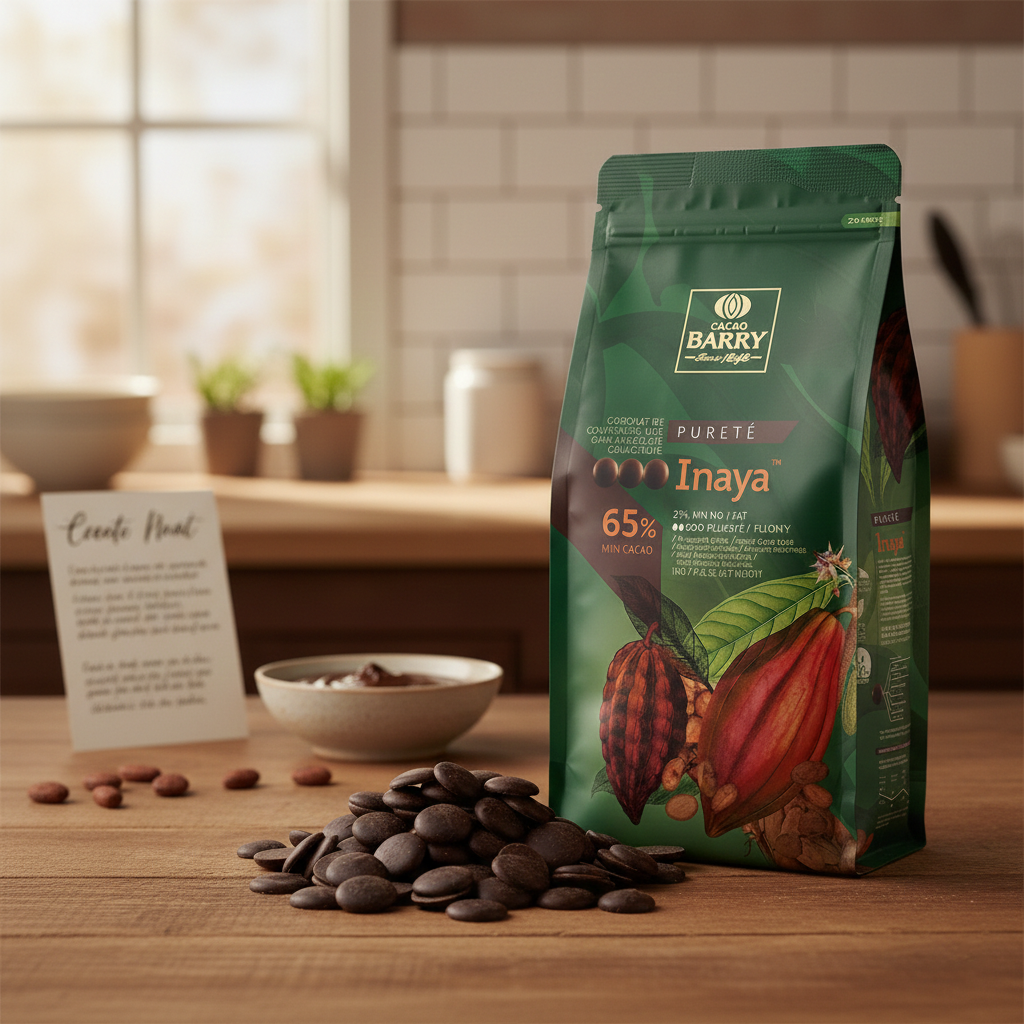 CACAO BARRY 可可巴芮伊那亞65%黑巧克力鈕扣狀, 1kg, 1包- 黑巧克力| 酷澎