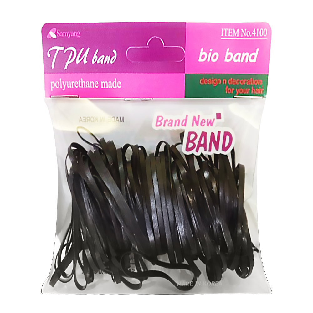 SY 韓國橡皮筋大盒黑色高彈性髮圈耐用不易斷裂髮飾配件- 其他配件| 酷澎