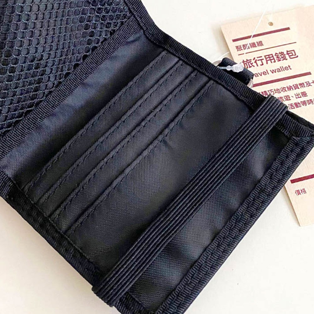 muji 無印良品】聚酯纖維旅行用錢包/黑.約11x9.5cm - 包包| 酷澎