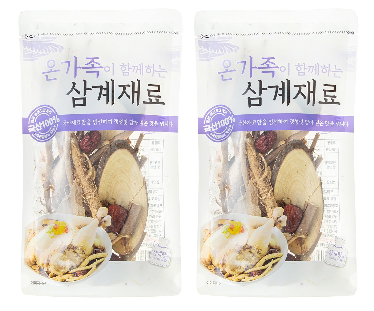 Sandeul Onjok Hamkkeha Samgyejaeryo , 100 g, 2 Pack (산들 온가족이 함께하는 삼계재료, 100g, 2개)