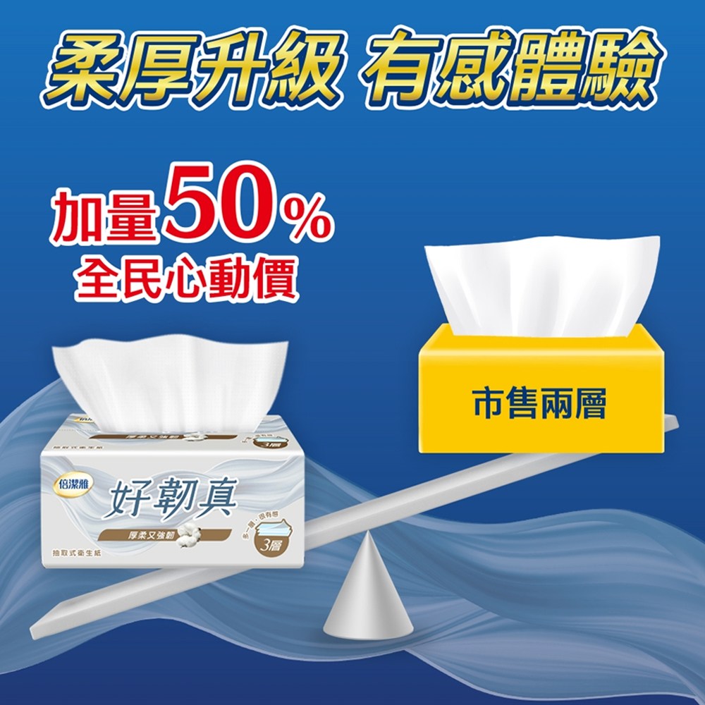 倍潔雅好韌真三層抽取式衛生紙評價:百元價位值不值得買? (9/12)