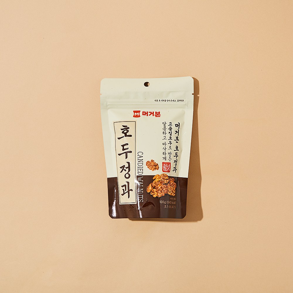Meogeobon Hojeong , 100 g, 1 Pack (머거본 호두정과, 100g, 1개)