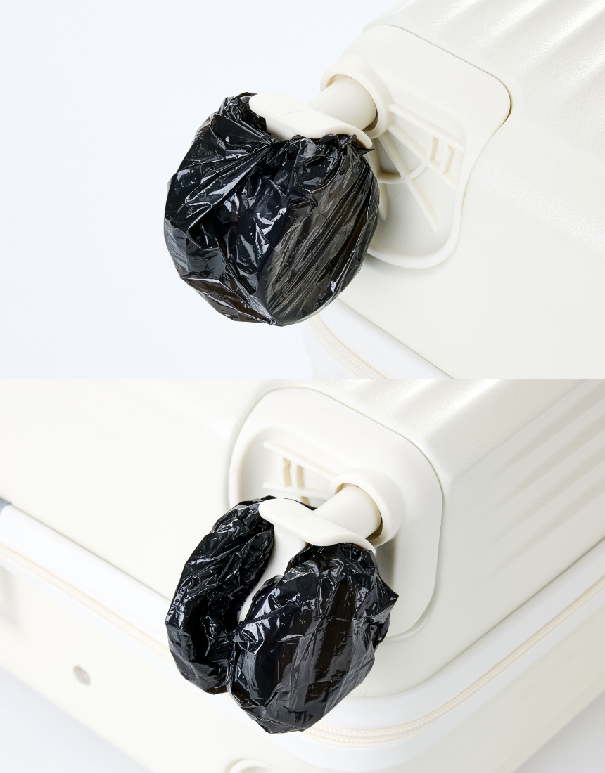 Homreu Disposable Kaerieo Bakwikeobeo 100 p, Black , 2 Pack (홈르네 일회용 캐리어 바퀴커버 100p, 블랙, 2개)