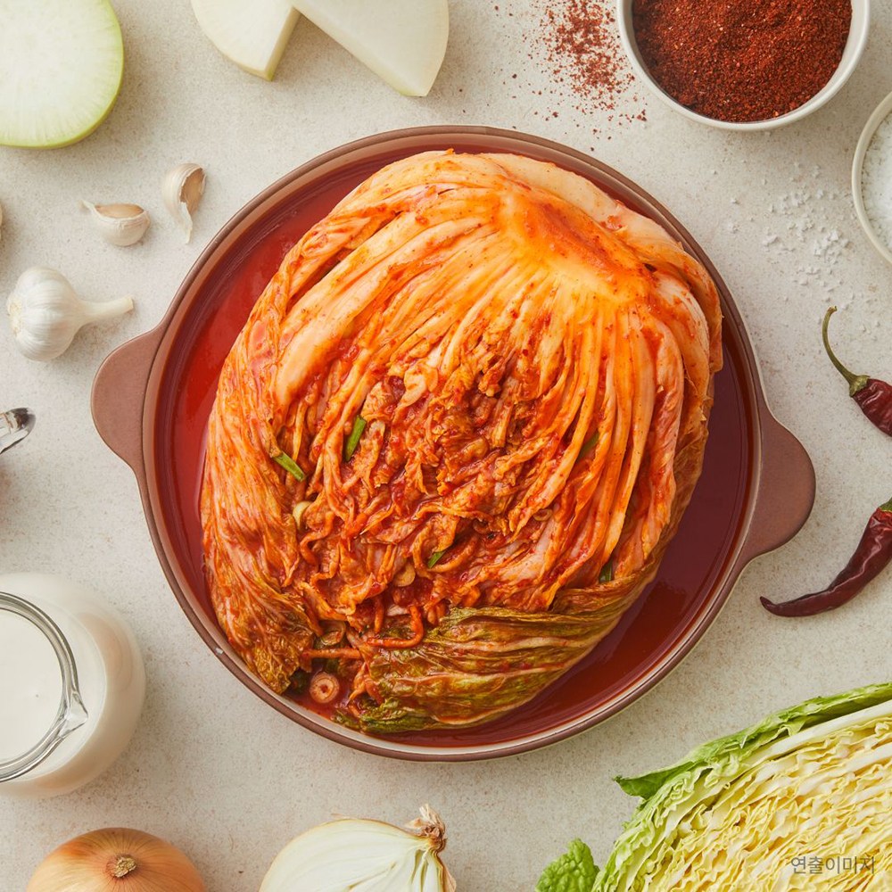 Bibigo Bejik Packets Gi Pear Chu Kimchi (비비고 베이직 포기 배추김치)
