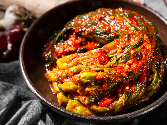Sheets Guncha Kimchi Mosan Sheets Guncha Mustard Greens Kimchi , 1.5 kg, 1 Pack (장군차김치 모산 장군차 갓김치, 1.5kg, 1개)