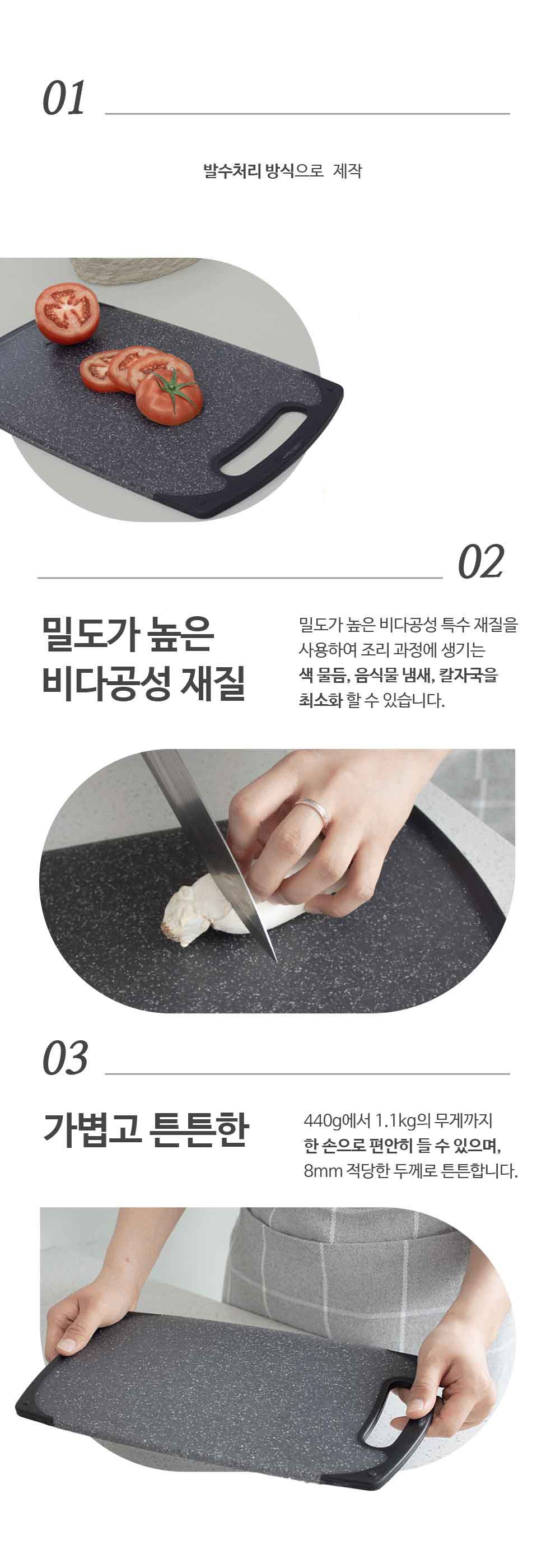 am Talria Seu Tone Yang Noodles Ma , Honhap Color , 1 Pack (am 이탈리아 스톤 양면 도마, 혼합색상, 1개)