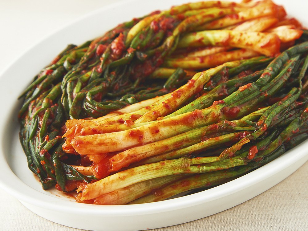 Mosan Kimchi Gatdamgeun Pa Kimchi , 500 g, 1 Pack (모산김치 갓담근 파김치, 500g, 1개)