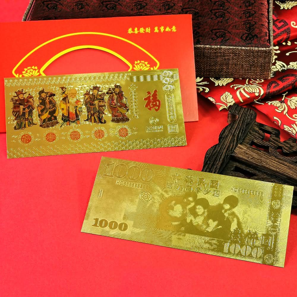 財神小舖五福臨門招財開運15.5cm x 7.5cm, 金鈔錢母紅包, 1個- 其他宗教用品| 酷澎
