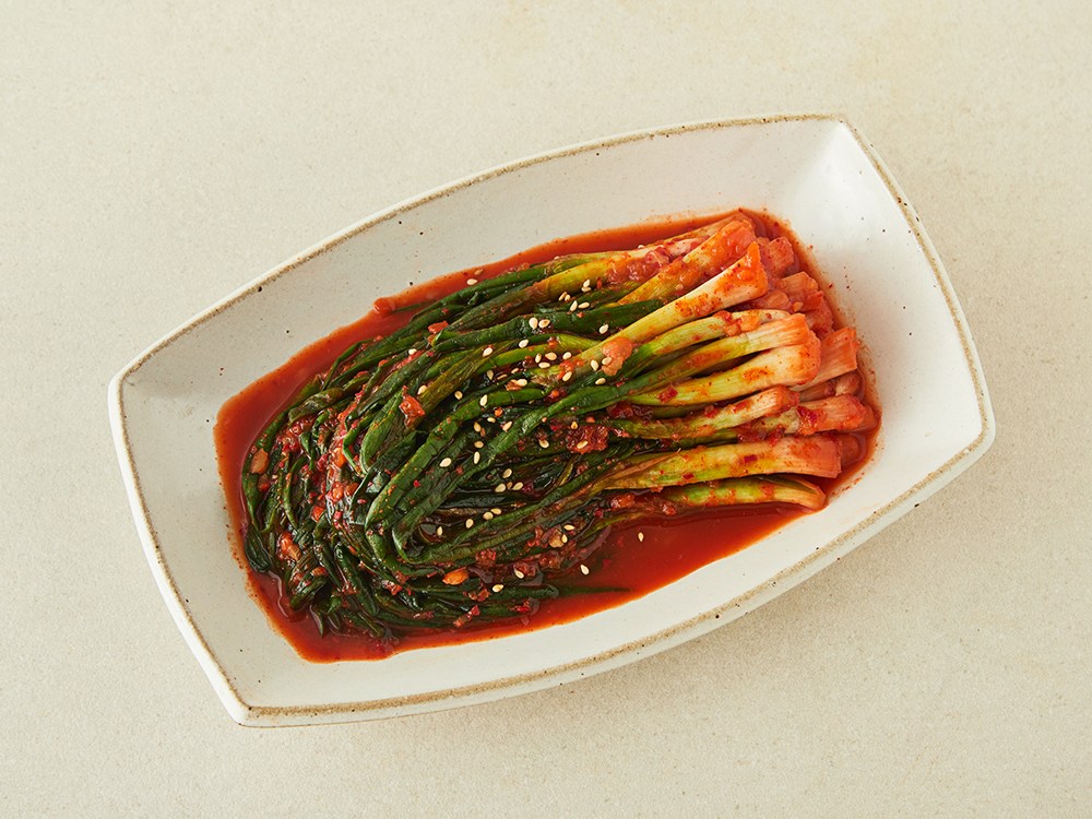 Sheets Guncha Kimchi Jingyeong Pa Kimchi , 2 kg, 1 Pack (장군차김치 진경 파김치, 2kg, 1개)