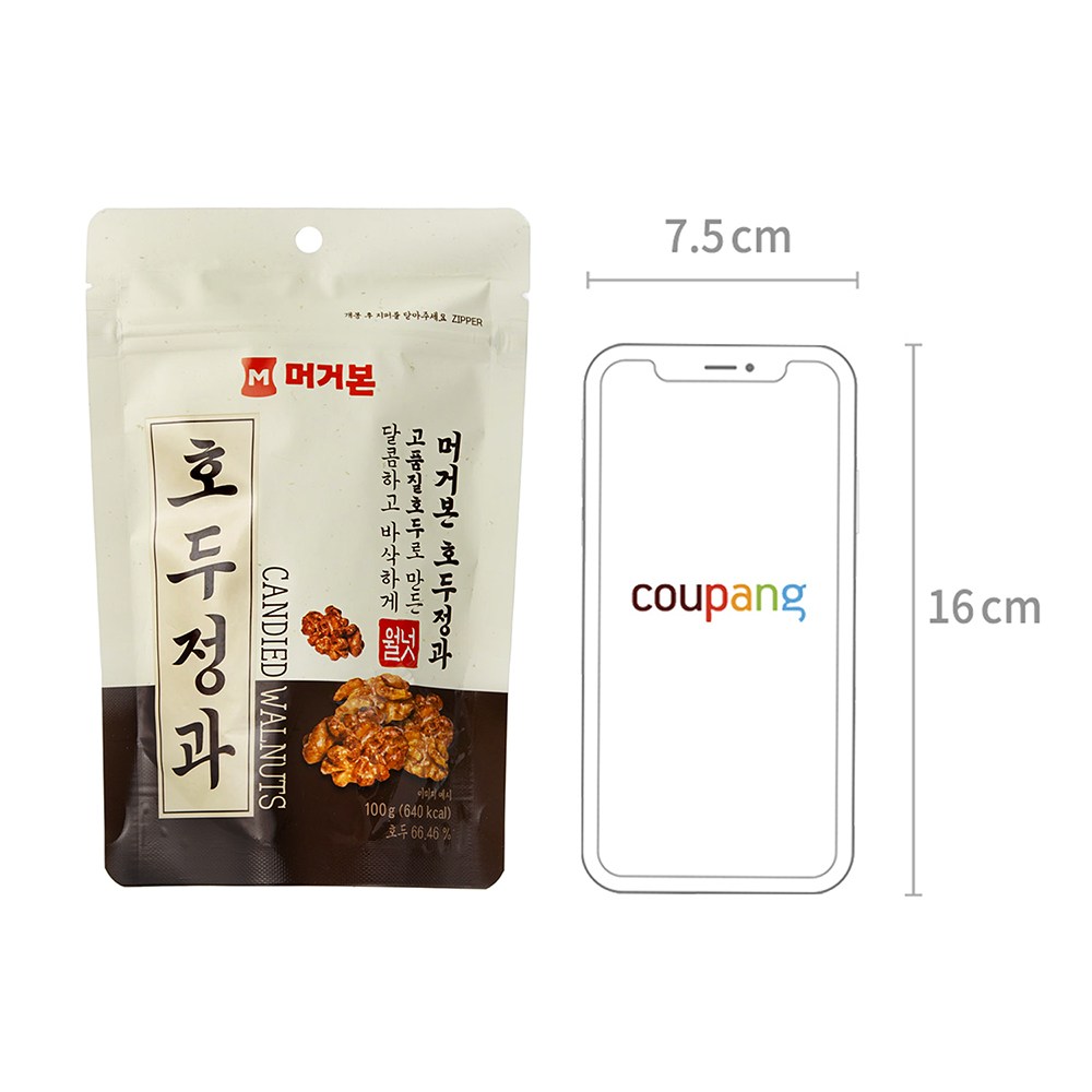 Meogeobon Hojeong , 100 g, 1 Pack (머거본 호두정과, 100g, 1개)