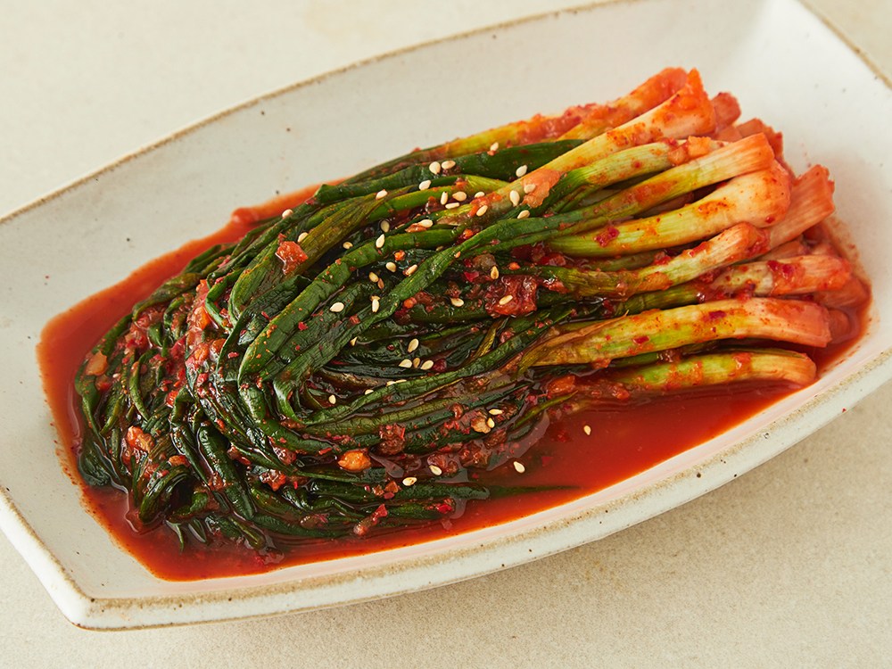 Sheets Guncha Kimchi Jingyeong Pa Kimchi , 2 kg, 1 Pack (장군차김치 진경 파김치, 2kg, 1개)