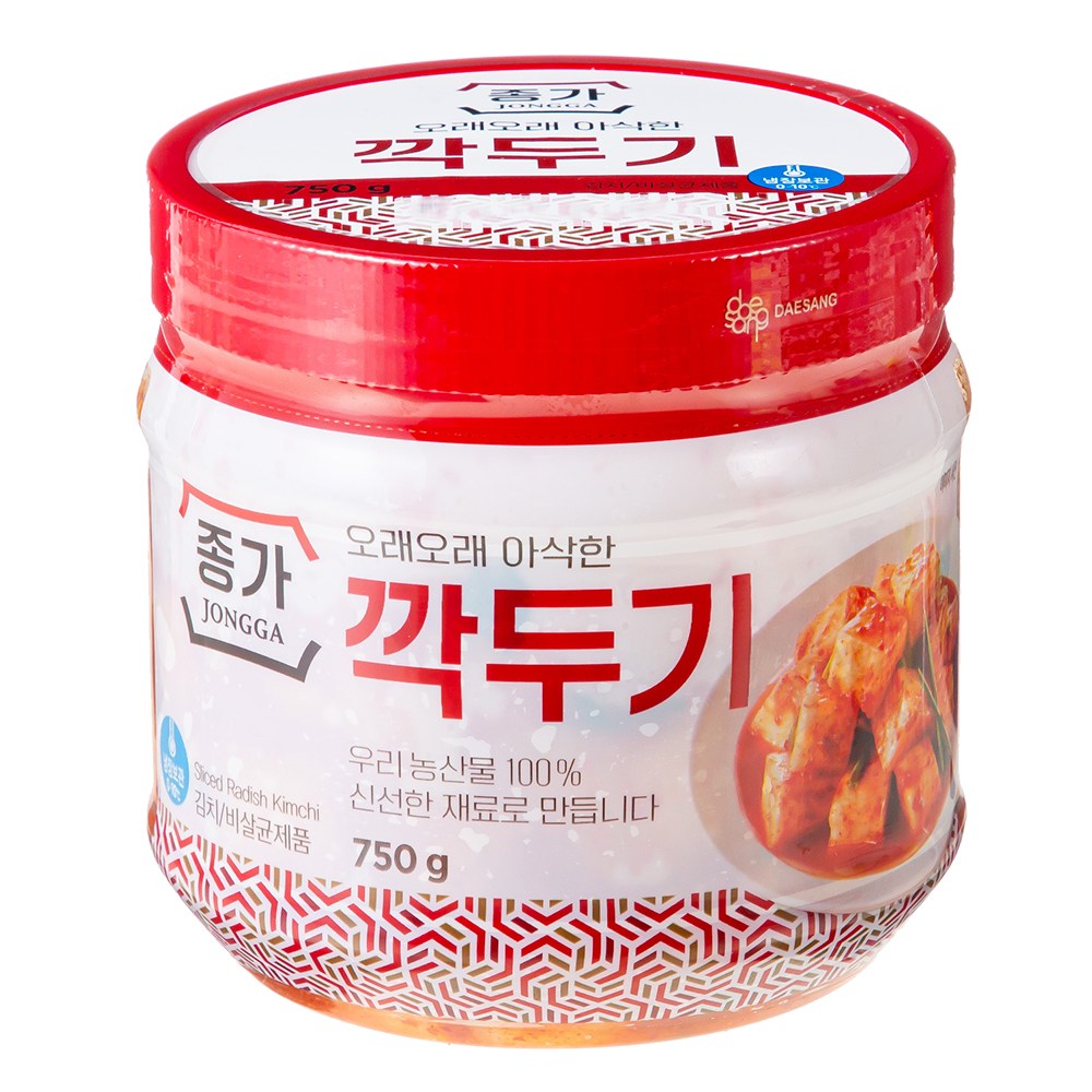 Jongga Kkakdugi , 750 g, 1 Pack (종가 깍두기, 750g, 1개)