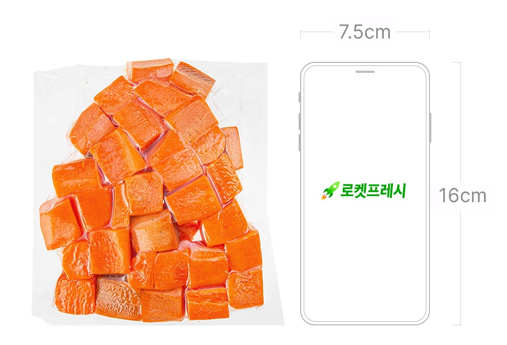 Domestic Chopped Danggeun Kkakduksseolgi , 300 g, 1 Pack , 1 Pack (국내산 조각당근 깍둑썰기, 300g, 1개, 1개입)