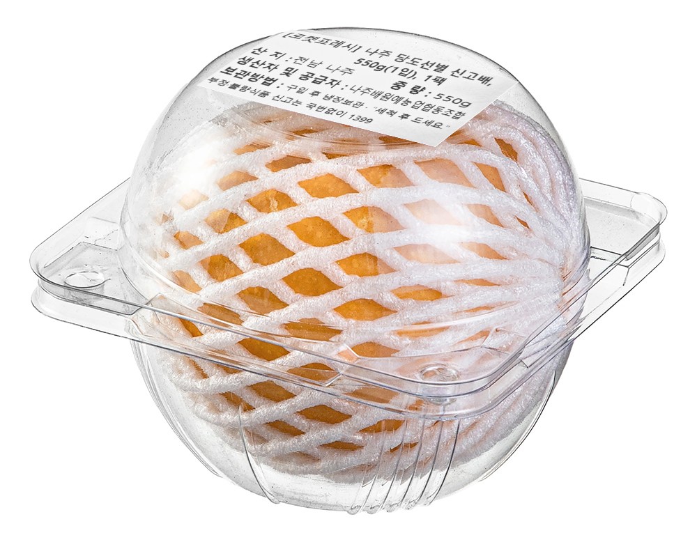 Naju Pear Wonyenongeophyeopdongjohap Sweetness Seonbyeol Singo Pear , 1 Pack , 550 g(1 Pack ) (나주배원예농업협동조합 당도선별 신고배, 1개, 550g(1입))