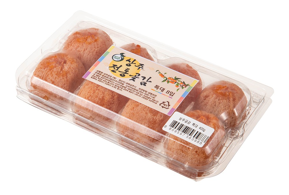 Chureolpam Sangju Got Persimmon Teukdae ( Frozen ), 400 g(8 Pack ), 1 Pack (네추럴팜 상주 곶감 특대 (냉동), 400g(8입), 1개)