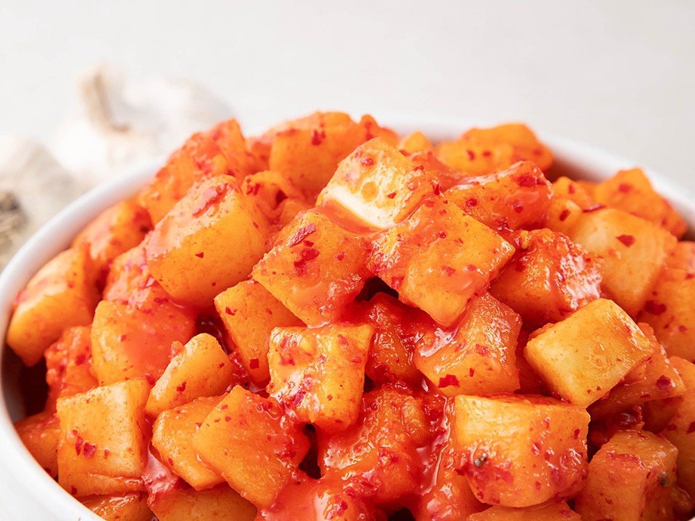 Kkakdugi Kimchi , 10 kg, 1 Pack (깍두기 김치, 10kg, 1개)