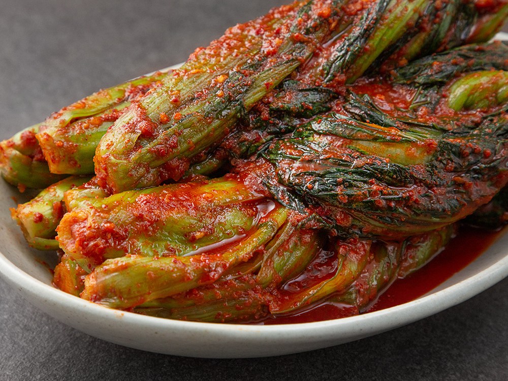Jeongdameun Kimchi Sinyeong Mustard Greens Kimchi , 2 kg, 1 Pack (정담은김치 신영 갓김치, 2kg, 1개)