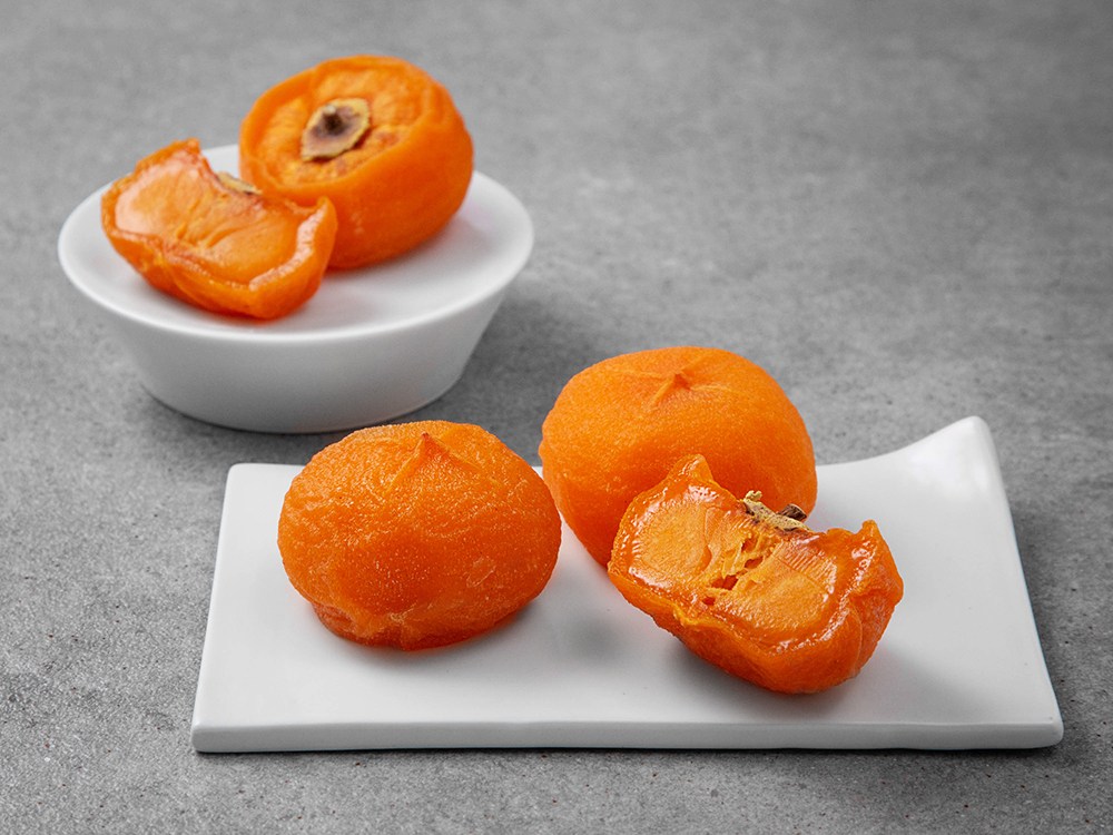 Persimmon Miin Cheongdo GAP Injeung Bangeonsi Teukdae 6 ( Frozen ), 500 g, 1 Pack (감미인 청도 GAP 인증 반건시 특대 6과 (냉동), 500g, 1개)