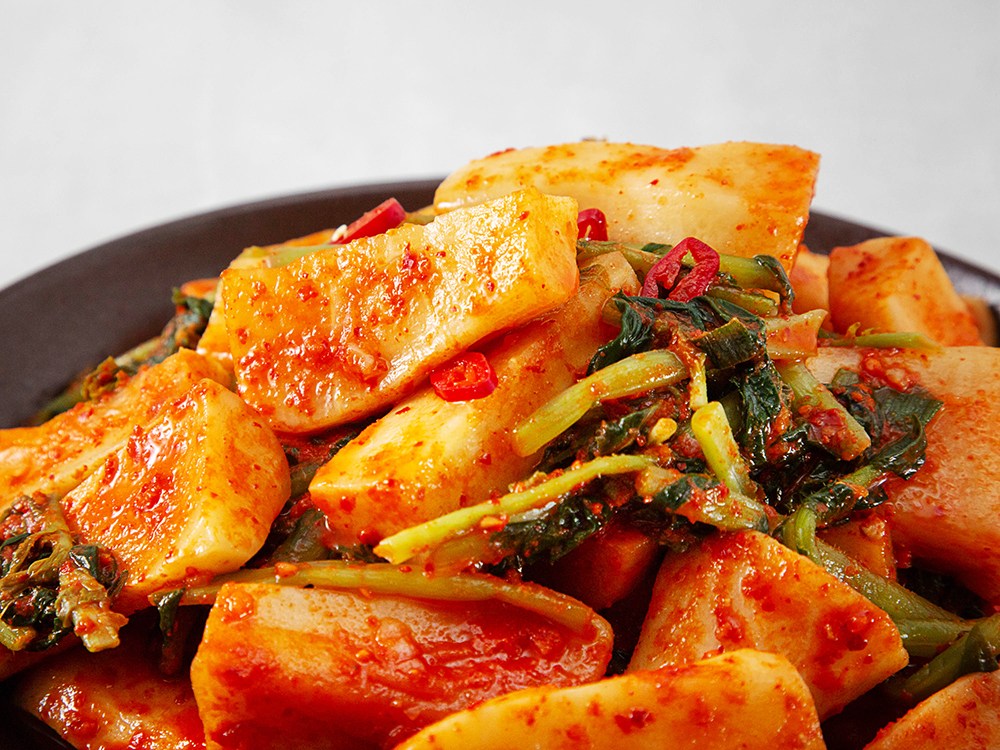 Buja Kimchi Chonggak Kimchi , 2 kg, 1 Pack (부자가김치 총각김치, 2kg, 1개)