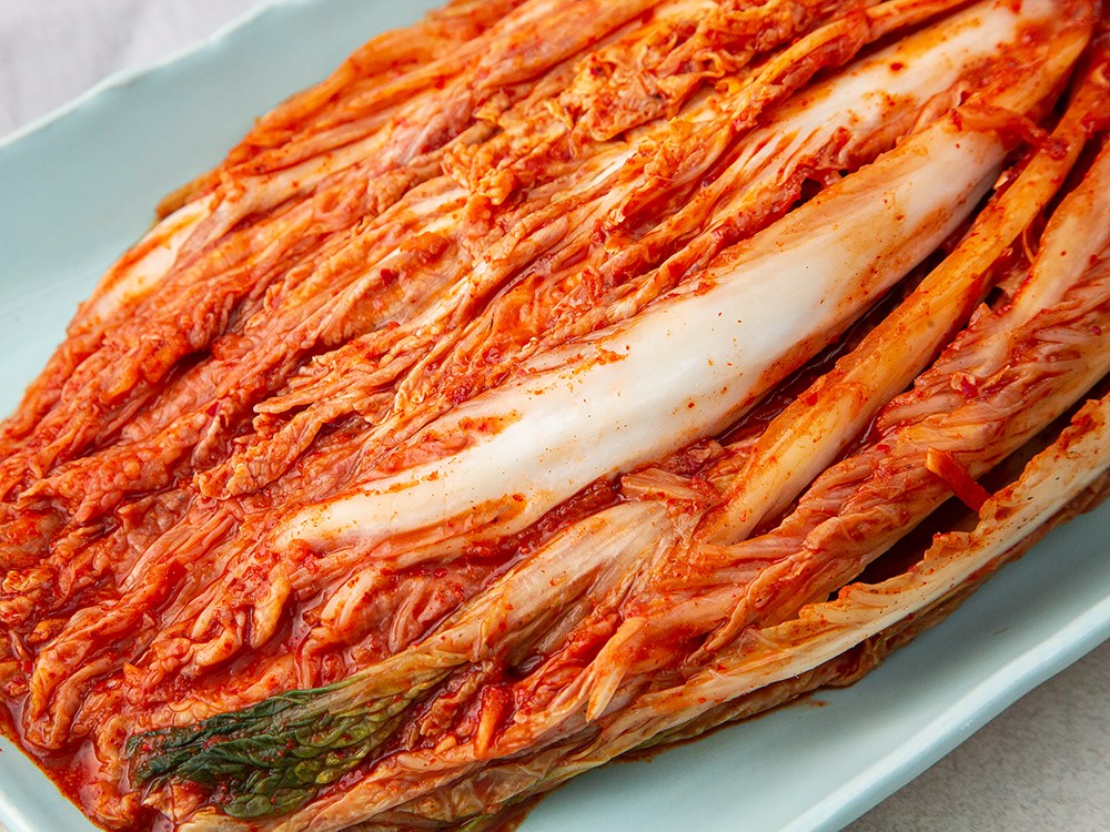Mosan Sheets Guncha Domestic Pear Chu Mandeun Vegan Whole Napa Kimchi , 1 kg, 1 Pack (모산장군차 국내산 배추로 만든 비건 포기김치, 1kg, 1개)