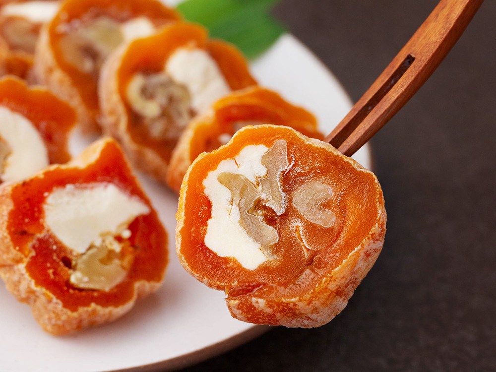 Persimmon Gol Cheese Hogot Persimmon Mal ( Frozen ), 300 g, 1 Pack (감골 치즈호두곶감말이 (냉동), 300g, 1개)