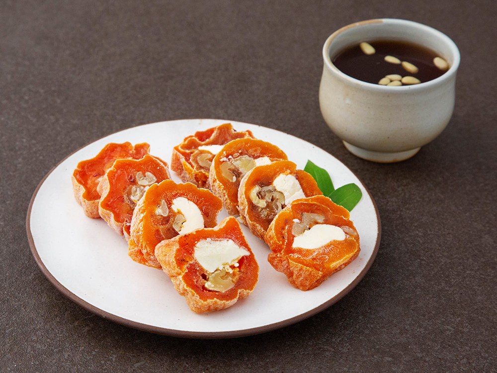 Persimmon Gol Cheese Hogot Persimmon Mal ( Frozen ), 300 g, 1 Pack (감골 치즈호두곶감말이 (냉동), 300g, 1개)