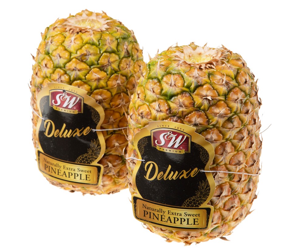 Sin Set Gyepudeu Keuraunreseu Direokseu Pineapple Teukdae 2 Whole , 1 Pack , 3 kg (신세계푸드 크라운레스 디럭스 파인애플 특대 2통, 1개, 3kg)
