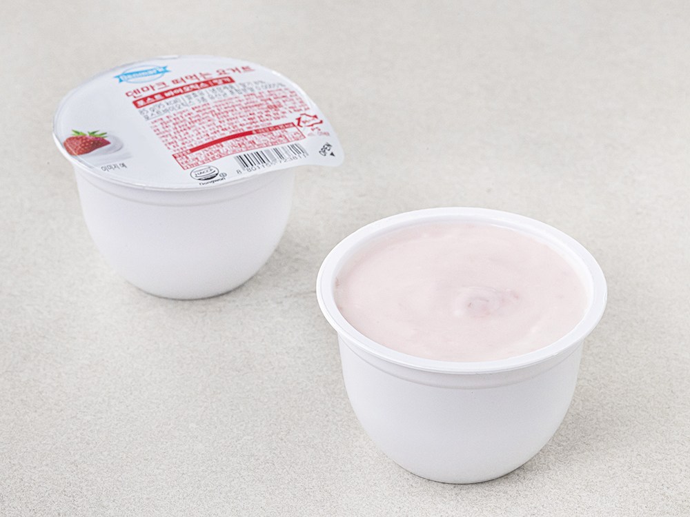 Denmakeu Tteomeok Yogurt Packets Seuteu Baotikseu Strawberry , 85 g, 8 Pack , 1 Pack (덴마크 떠먹는 요거트 포스트 바이오틱스 딸기, 85g, 8개입, 1개)