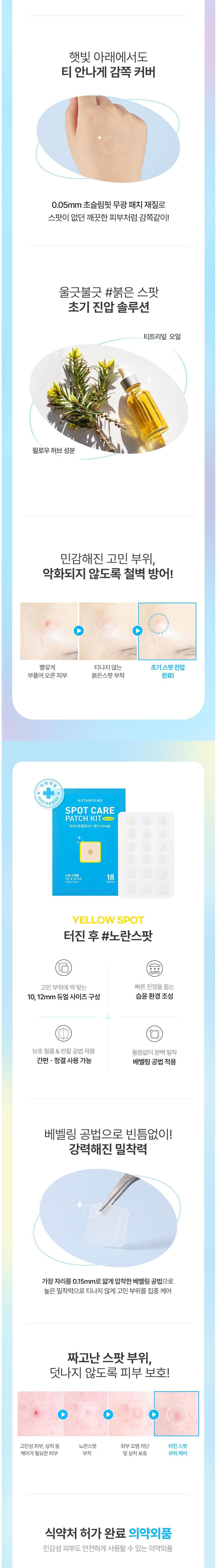 Haeseorin Spot Care Paechi Kiteu , 7 6 Pack , 4 Pack (해서린 스팟케어 패치 키트, 76개입, 4개)