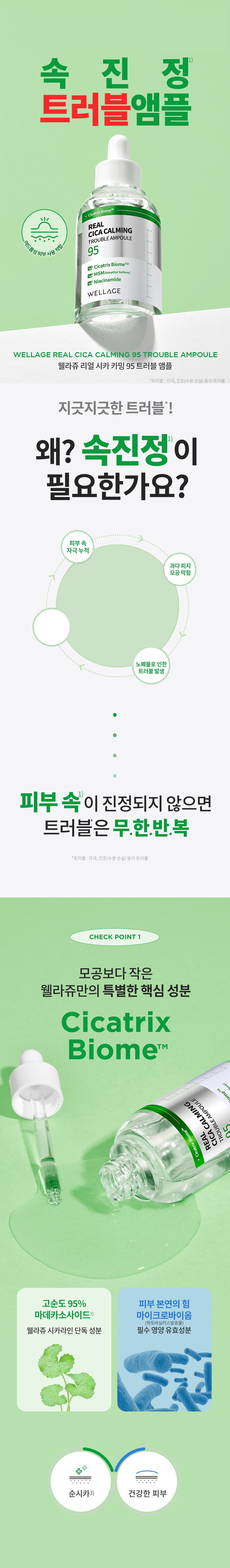 Welrajyu Rieol Sika Kaming 95 Trouble Ampoule , 50 ml, 1 Pack (웰라쥬 리얼 시카 카밍 95 트러블 앰플, 50ml, 1개)