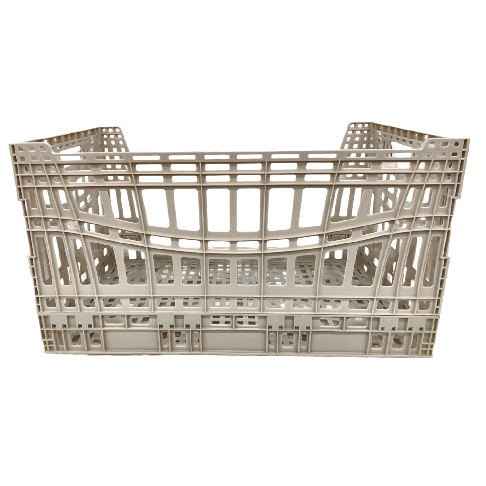 SHIMOYAMA 工業風耐重摺疊置物收納籃, 卡其色, 1個- 摺疊箱| 酷澎