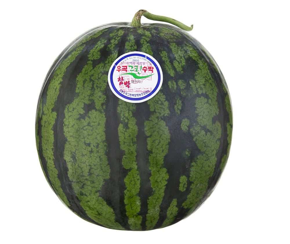 Ugok Green Watermelon , 4 kg Sang , 1 Pack (프리미엄 우곡 그린 수박, 4kg 이상, 1개)