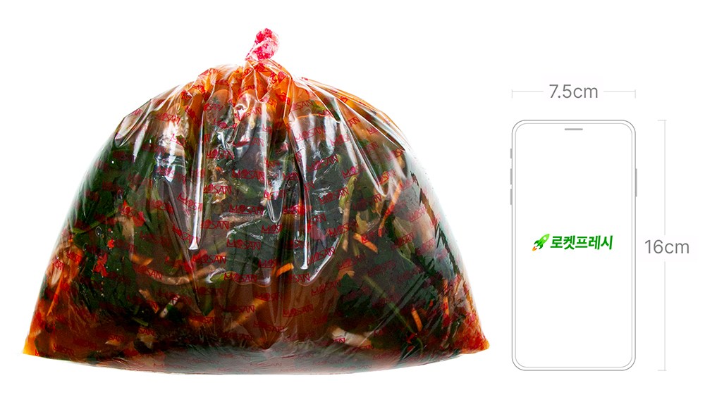 Sheets Guncha Kimchi Jingyeong Yeolmumul Kimchi , 2.5 kg, 1 Pack (장군차김치 진경 열무물김치, 2.5kg, 1개)