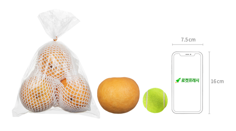 GuamPick Cheonan Sweetness Seonbyeol Singo Pear , 1.8 kg( Dae ), 1 Pack (곰곰 천안 당도선별 신고 배, 1.8kg(대과), 1개)