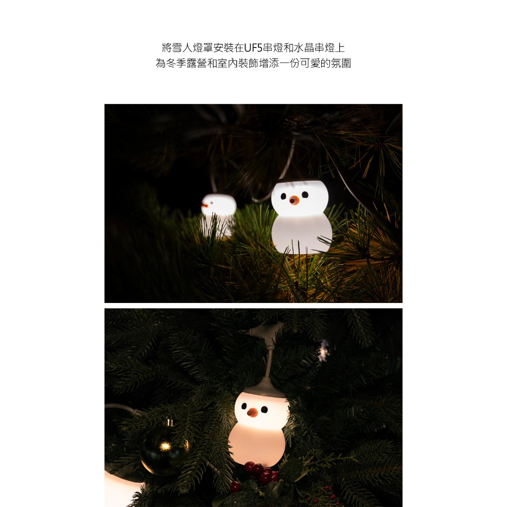 Claymore CADENA UF5 串燈專用雪人燈罩- 矽膠材質, CLA-U02, 1組- | 酷澎