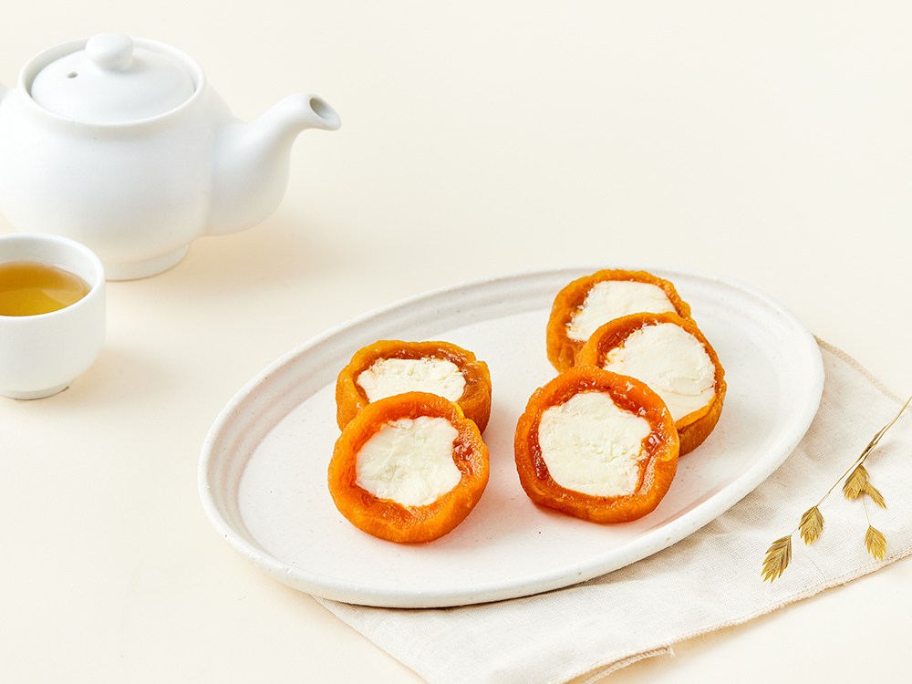 Persimmon Koria Got Persimmon Ssok Cheese 5 Pack ( Frozen ), 160 g, 1 Pack (감코리아 곶감 쏙 치즈 5입 (냉동), 160g, 1개)