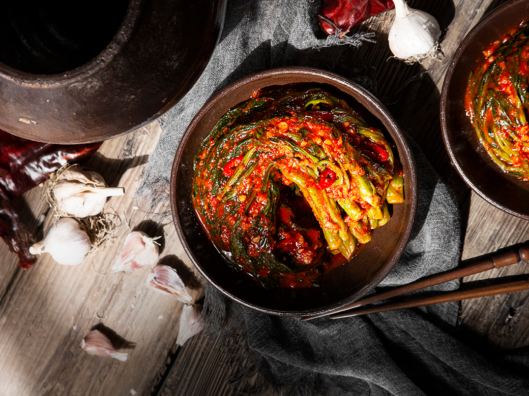 Sheets Guncha Kimchi Mosan Sheets Guncha Mustard Greens Kimchi , 1.5 kg, 1 Pack (장군차김치 모산 장군차 갓김치, 1.5kg, 1개)
