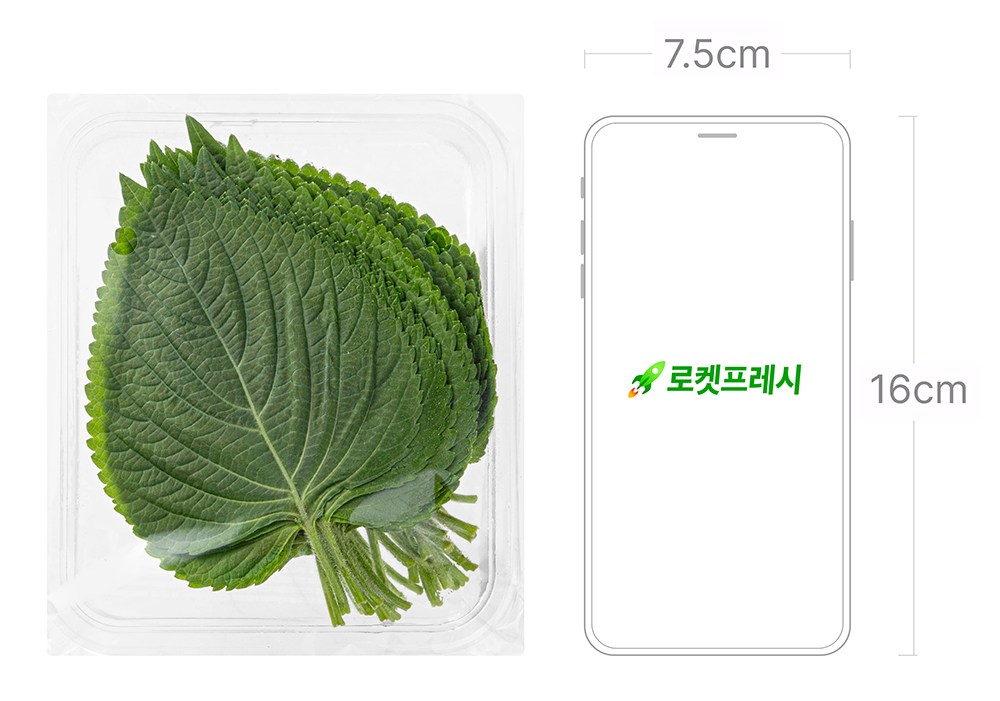 Organic Perilla Leaves , 50 g, 1 Pack (유기농 깻잎, 50g, 1팩)