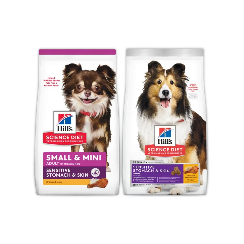 Hill's 希爾思SCIENCE DIET 成犬敏感胃腸+皮膚特調乾飼料, 雞肉與大麥特調食譜, 4lb, 1袋, 雞肉, 1.81kg -  乾飼料| 酷澎, image size:1000x1000