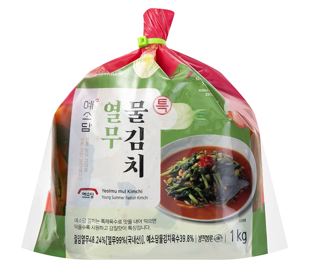 Yesodam Teuk Yeolmu Mul Kimchi , 1 kg, 1 Pack (예소담 특 열무 물김치, 1kg, 1개)