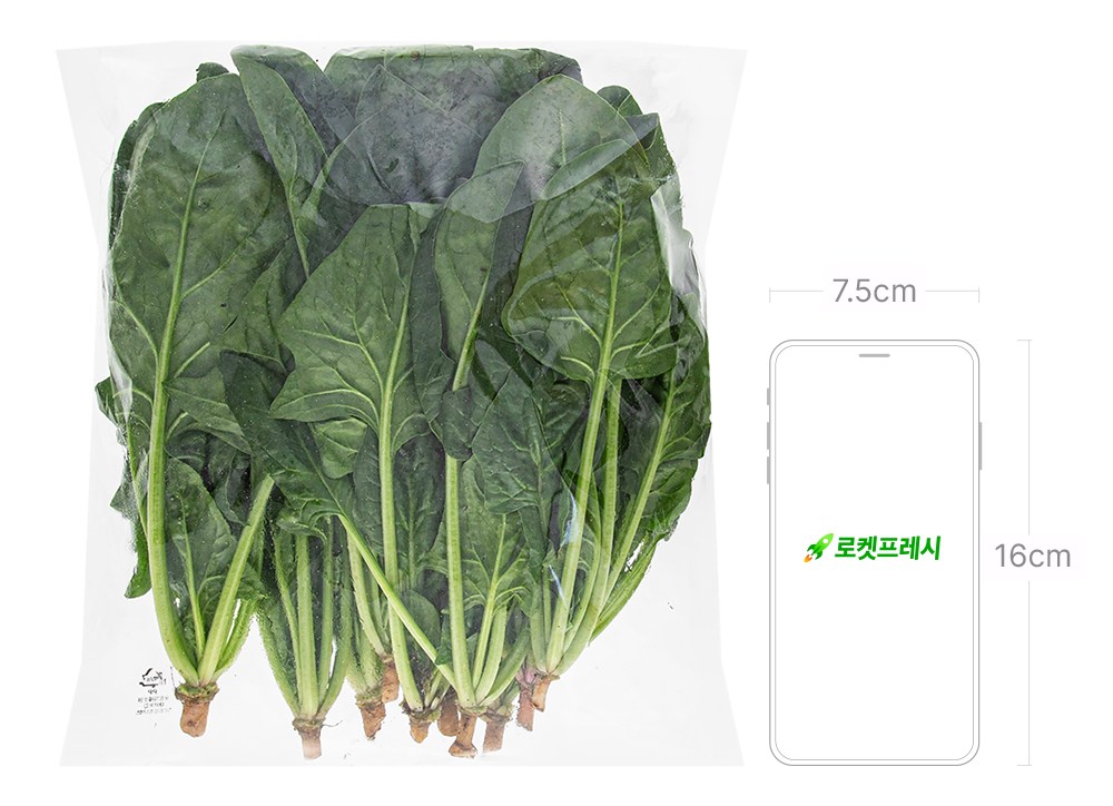 Organic Sigeumchi , 1 Pack , 200 g (유기농 시금치, 1개, 200g)
