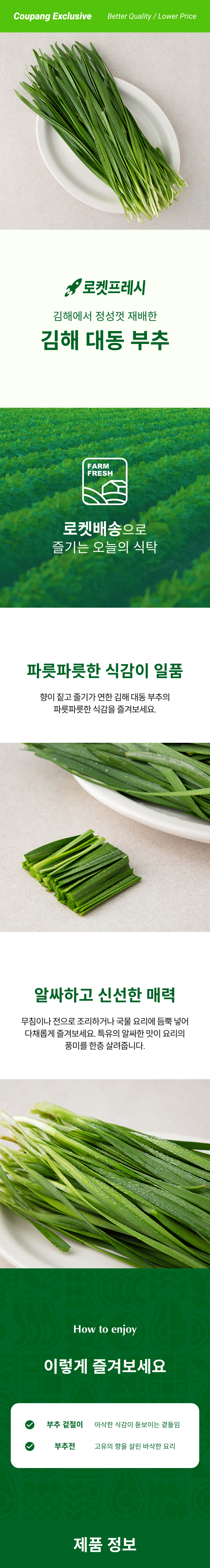 Gimhae Daedong Korean Chive , 300 g, 1 Pack (김해 대동 부추, 300g, 1개)