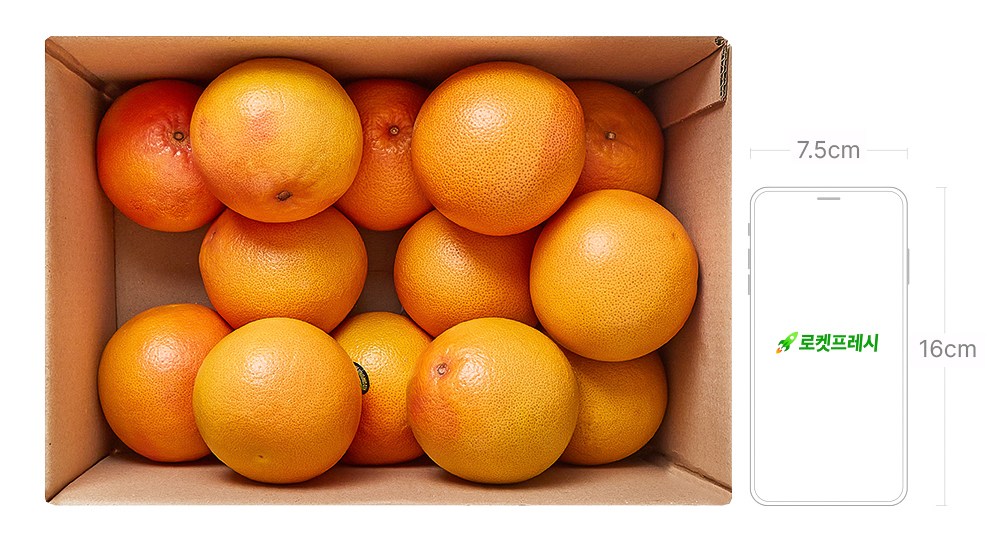 Seurael Jamong , 4 kg, 1 Box (이스라엘 자몽, 4kg, 1박스)